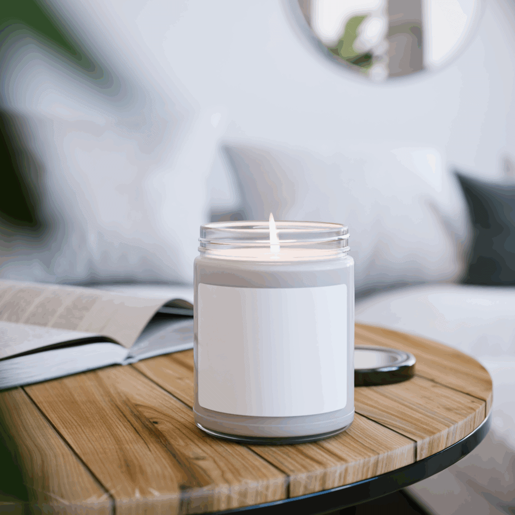 This is a candle that you could add a quote or a graphic to and sell.